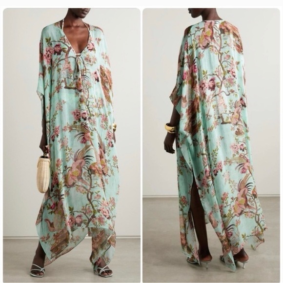 Roberto Cavalli x Skims Fagianella Print Long Kaftan - Picture 3 of 3